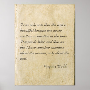 Virginia Woolf Zitat Poster
