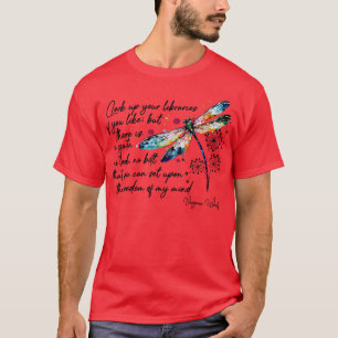 Virginia Woolfs Freiheit Zitat Design TShirt