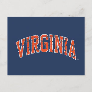 Virginia Wordmark Abgenutzt Einladungspostkarte