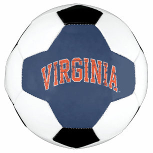 Virginia Wordmark abgenutzt Fußball