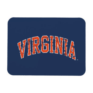Virginia Wordmark abgenutzt Magnet