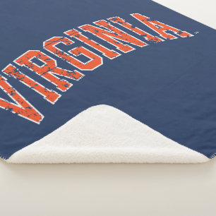 Virginia Wordmark Abgenutzt Sherpadecke