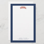 Virginia Wordmark erschüttert Briefpapier (Vorne/Hinten)