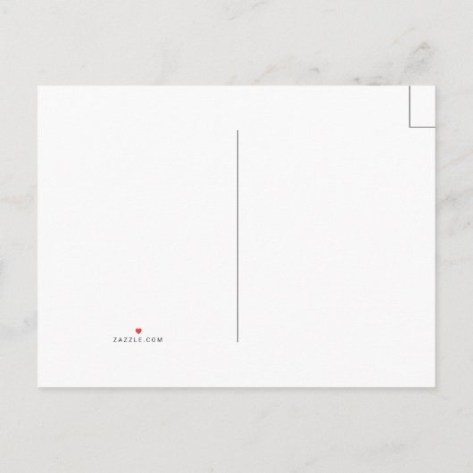 Virginia Wordmark erschüttert Einladungspostkarte (Rückseite)