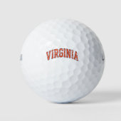 Virginia Wordmark erschüttert Golfball (Vorderseite)