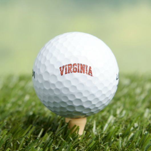 Virginia Wordmark erschüttert Golfball (Insitu T-Shirt)