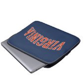 Virginia Wordmark erschüttert Laptopschutzhülle (Vorne Knopf)