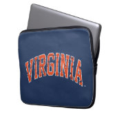 Virginia Wordmark erschüttert Laptopschutzhülle (Vorderseite Links)