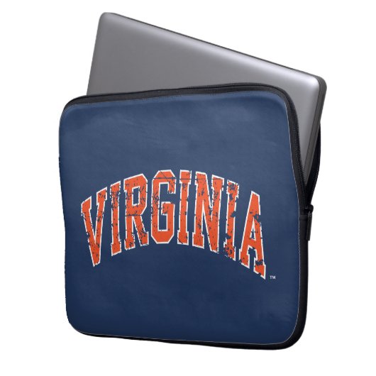 Virginia Wordmark erschüttert Laptopschutzhülle (Vorderseite Links)