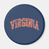 Virginia Wordmark erschüttert Magnet (Vorne)