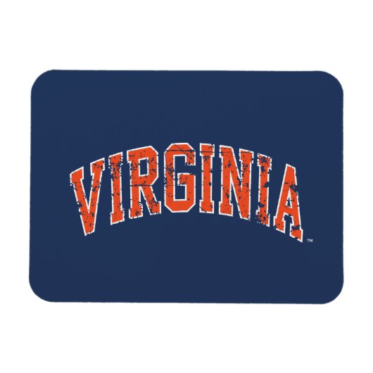Virginia Wordmark erschüttert Magnet (Horizontal)