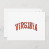 Virginia Wordmark erschüttert Postkarte (Vorne/Hinten)