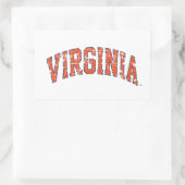 Virginia Wordmark erschüttert Rechteckiger Aufkleber (Tasche)
