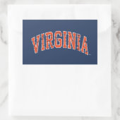 Virginia Wordmark erschüttert Rechteckiger Aufkleber (Tasche)