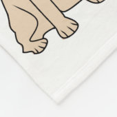 Virginia Wright Dog Lover Personalisiert Fleecedecke (Ecke)