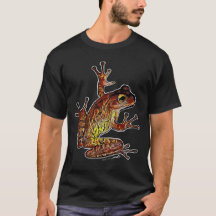 Virginia Wright großes Frosch-Grafik-T-Shirt