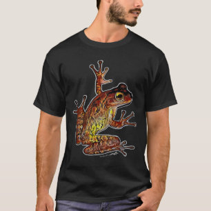 Virginia Wright großes Frosch-Grafik-T-Shirt T-Shirt