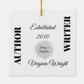 Virginia Wright Writer Author Novelist Ornament (Rückseite)