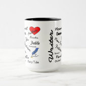 Virginia Wright Writer-Author Words-Tasse Tasse (Zentrum)