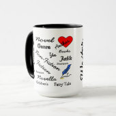 Virginia Wright Writer-Author Words-Tasse Tasse (Vorderseite Links)
