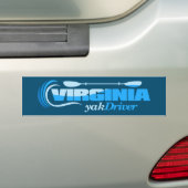 Virginia yakDriver Autoaufkleber (Auf Auto)
