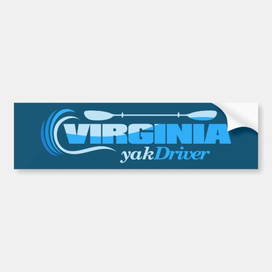 Virginia yakDriver Autoaufkleber (Vorne)