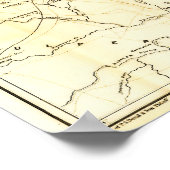 Virginia Zivil War Battle Map 1862 Poster (Ecke)