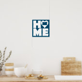 Virginia Zuhause Heart Staat Poster Sign (Küche)