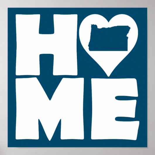 Virginia Zuhause Heart Staat Poster Sign (Vorne)