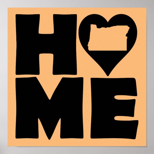 Virginia Zuhause Heart Staat Poster Sign (Vorne)