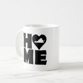 Virginia Zuhause Heart Staat Tasse oder Travel Mug (Vorderseite Links)