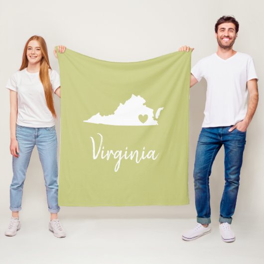 Virginia Zuhause Staat Fleece Decke (Beispiel)