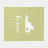 Virginia Zuhause Staat Fleece Decke (Vorderseite (Horizontal))