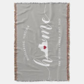 Virginia Zuhause Staat Personalisiert Decke (Vorderseite Vertikal)