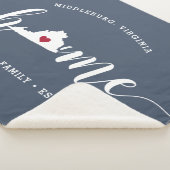 Virginia Zuhause Staat Personalisiert Sherpadecke (3/4)