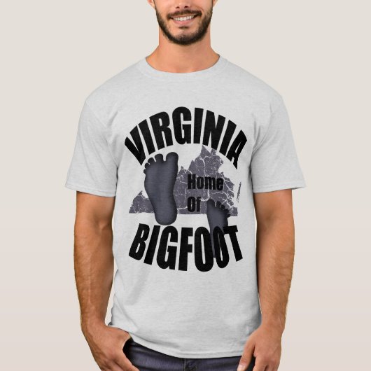 Virginia Zuhause von Bigfoot T - Shirt (Vorderseite)