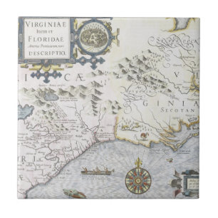 Virginiae Einzelteil und Floridae Americae Fliese
