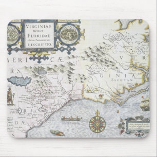 Virginiae Einzelteil und Floridae Americae Mousepad
