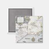Virginiae Item et Floridae Americae provinciarum 3 Magnet (Vorderseite/Rückseite)