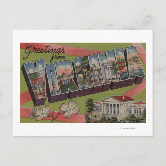 VirginiaGroße BriefszenenVirginia 2 Postkarte (Vorderseite)