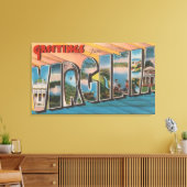 VirginiaGroße BuchstabenszenenVirginia Leinwanddruck (Insitu (Wohnzimmer))