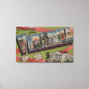 VirginiaLarge Buchstabe ScenesVirginia 5 Leinwanddruck