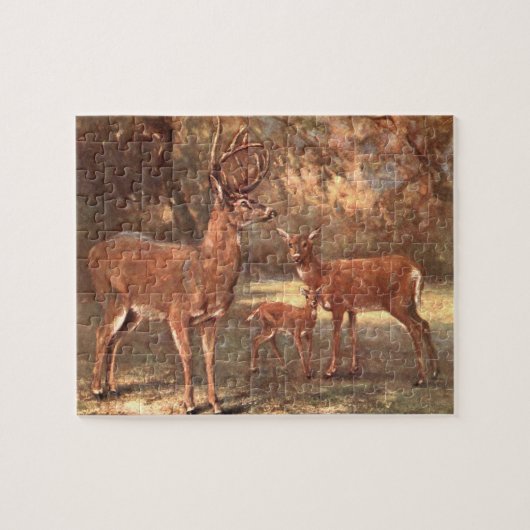 Virginian Deer, alias White Tails Deer by CE Swan Puzzle (Horizontal)