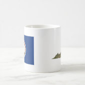 Virginianische Flagge + Karte Tasse (Mittel)