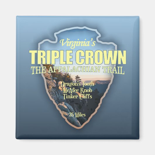 Virginia's Triple Crown (Pfeilspitzen) Magnet (Vorne)