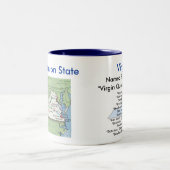 Virginiasymbole u. -karte zweifarbige tasse (Mittel)