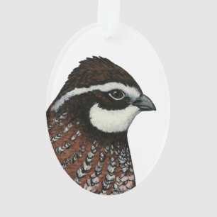 Virginiawachtel-Kopf Ornament