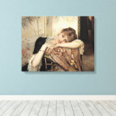 Virginie (Die Pariser Frau) (von Albert Edelfelt) Leinwanddruck (Insitu (Holzboden))
