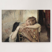 Virginie (Die Pariser Frau) (von Albert Edelfelt) Puzzle (Horizontal)