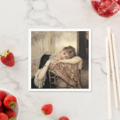 Virginie (Die Pariser Frau) (von Albert Edelfelt) Serviette (Beispiel)